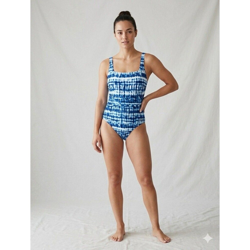 Speedo Shibori Tie Dye One Piece Swimsuit | Coastal Beachcore UPF 50+